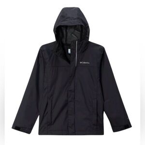 NWOT Columbia Kids 4-5 Black Omni -Tech Raincoat